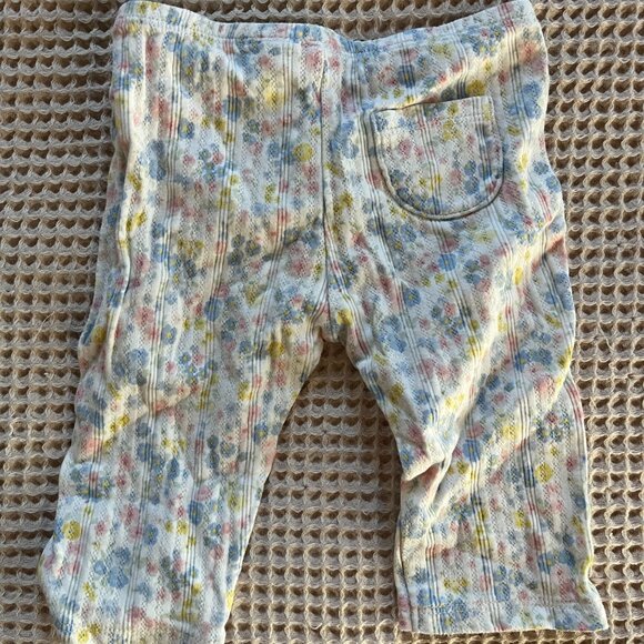 Janie & Jack set 3-6mo kimono top and pants with floral pattern - Picture 5 of 6
